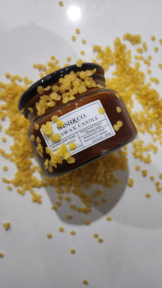 Low Tox Beeswax Candle