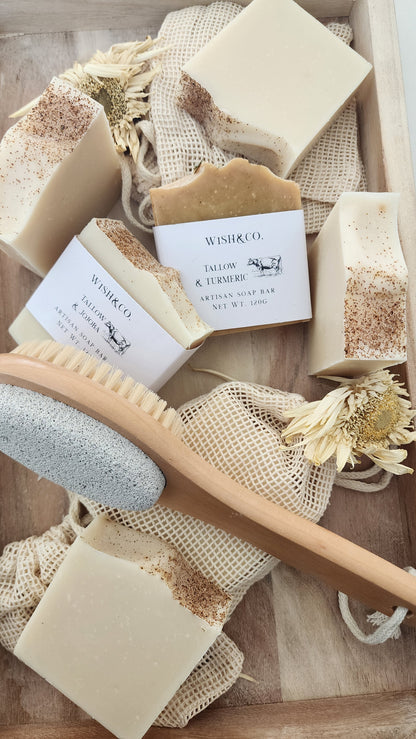 Wooden Bath Brush with Pumice