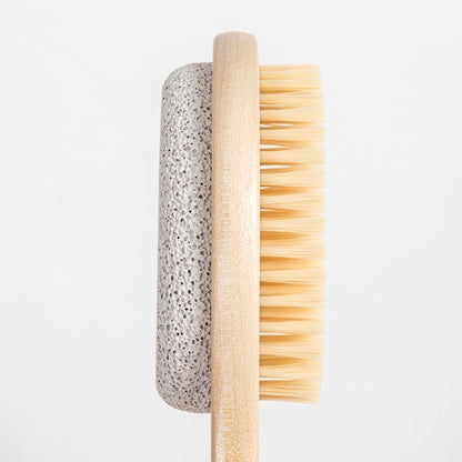 Wooden Bath Brush with Pumice