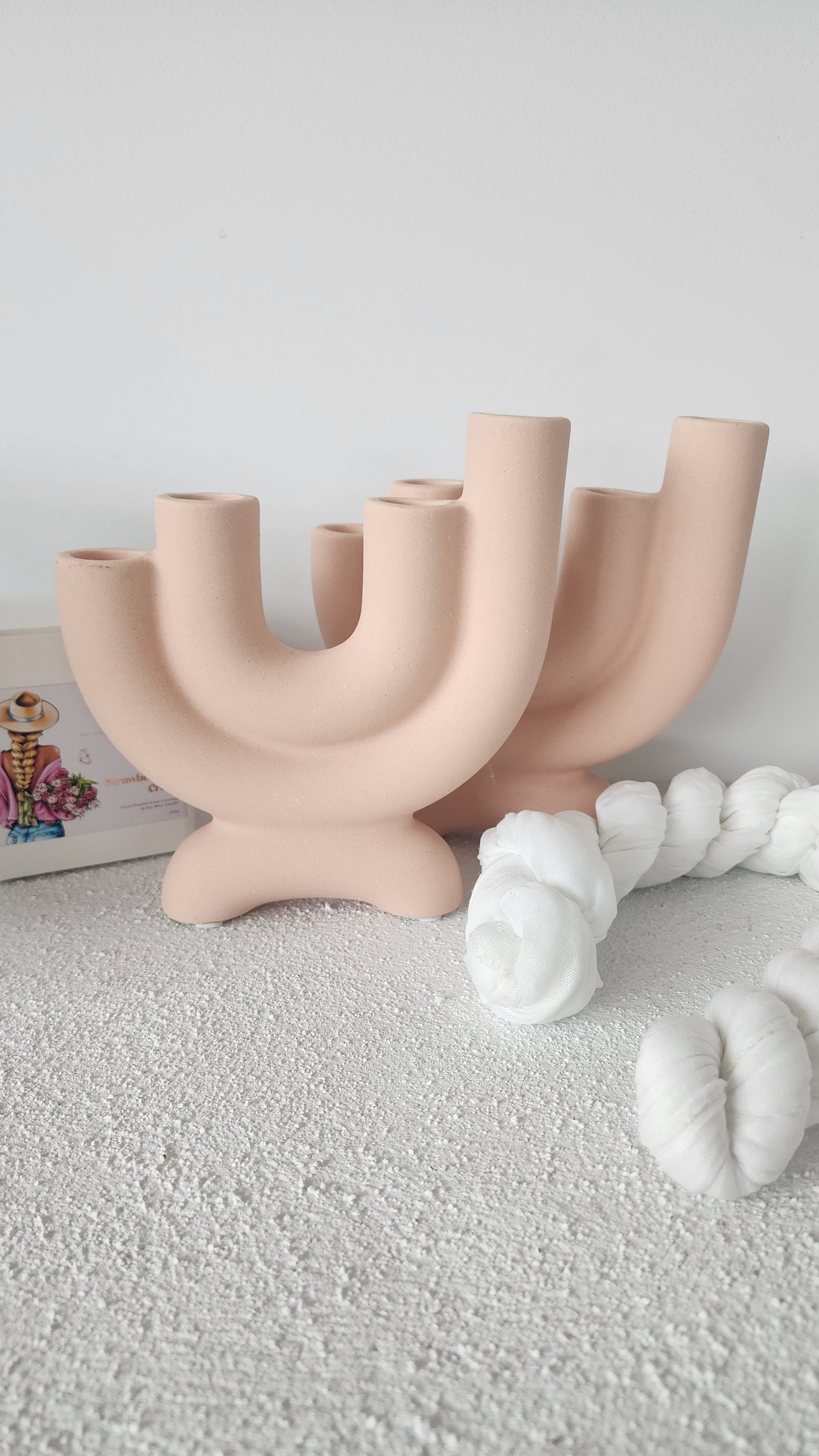 Peachy Candle Holder